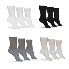 Load image into Gallery viewer, Men&#39;s Cotton Diabetic Crew Socks (Assorted)
