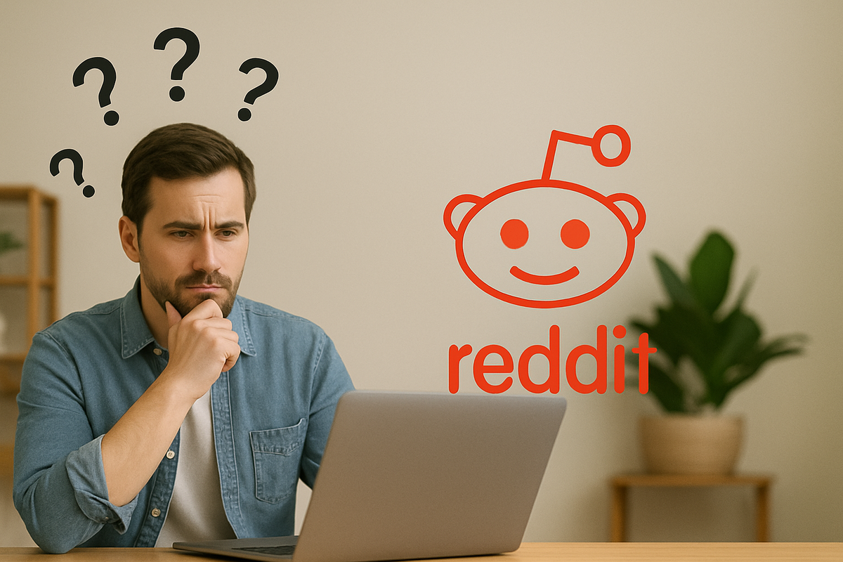 person looking for questions and answers on reddit