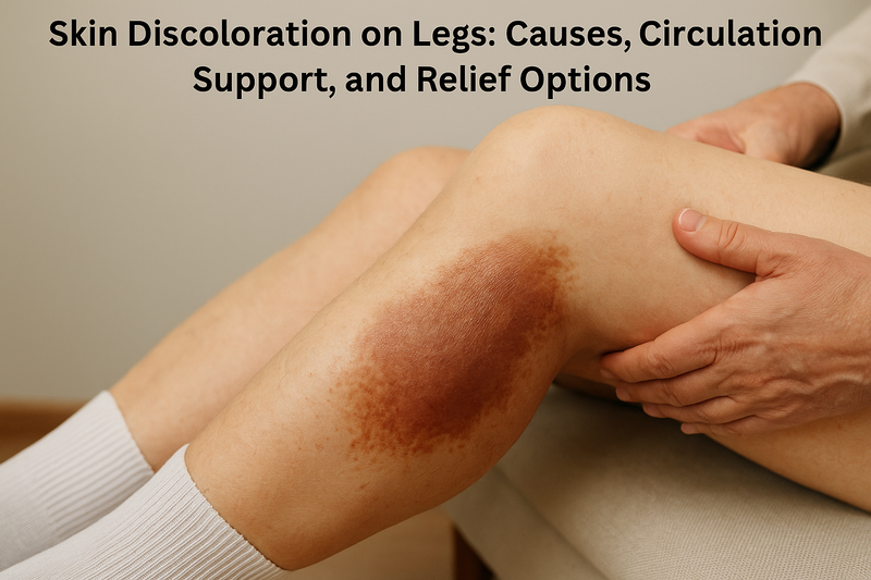 Skin Discoloration on Legs: Causes, Circulation Support, and Relief Options