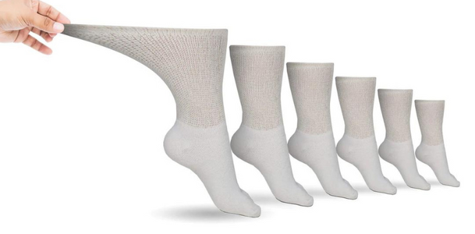 Diabetic Sock Club's Ultra-Soft Upper Calf Diabetic Socks vs. Over The Calf Compression Stocking Socks
