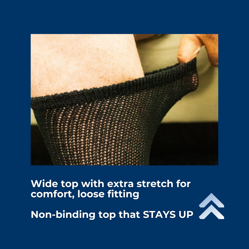 Women's Diabetic Crew Socks — Made in USA product packaging
