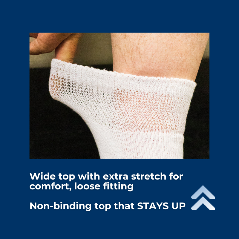 Women's Diabetic Ankle Socks — Made in USA product packaging