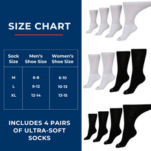 Women's Ultra-Soft Upper Calf Diabetic Socks (4 Pair) – DSC