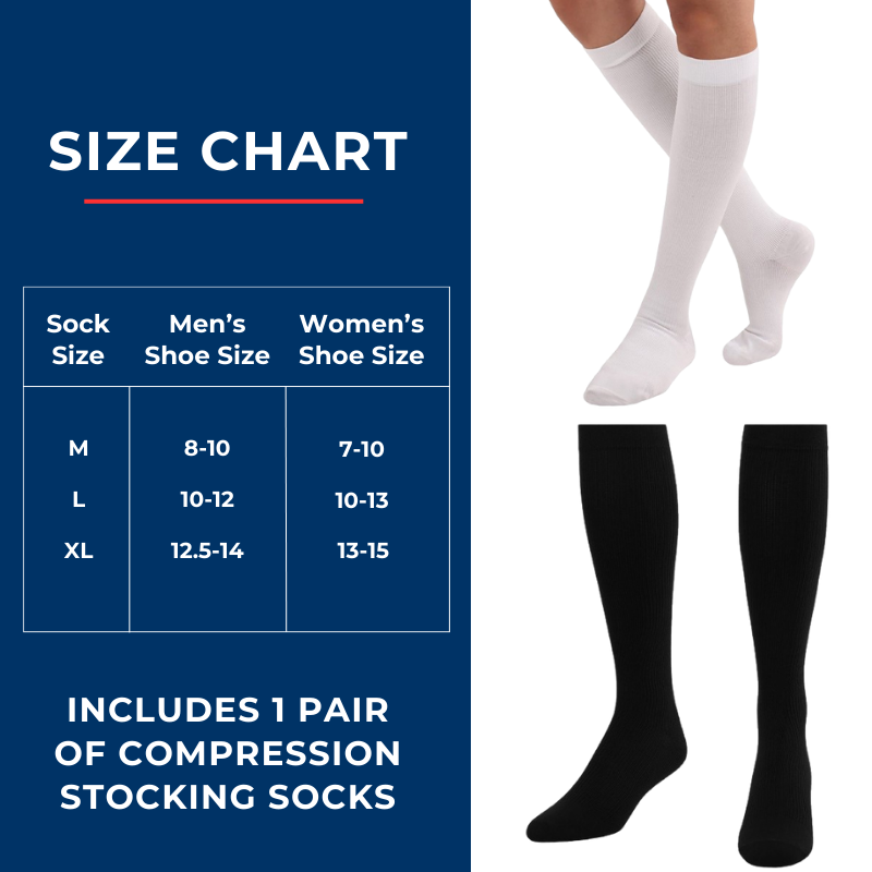 Men&rsquo;s Over The Calf Compression Stocking Socks (1 Pair) – DSC