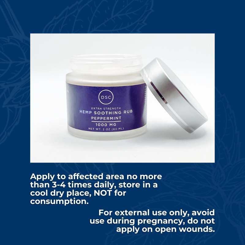 DSC Cooling Peppermint Hemp Cream, full-size tube
