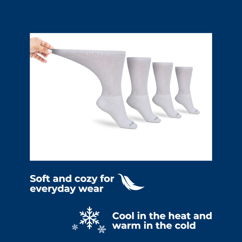 Men's Diabetic Socks — Made in USA packaging