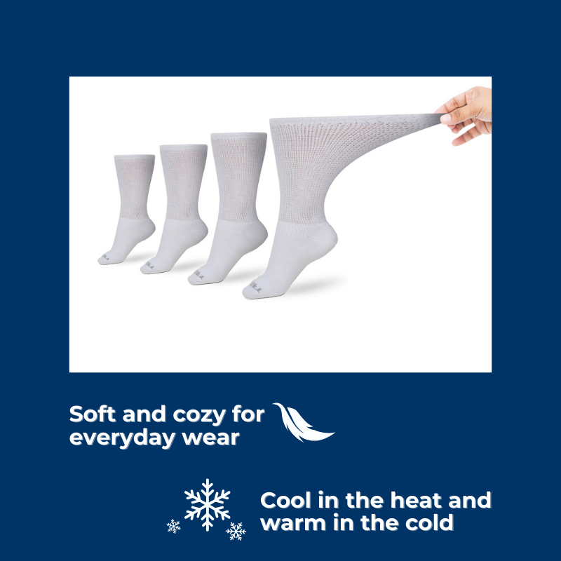 Women's Diabetic Socks — Made in USA packaging