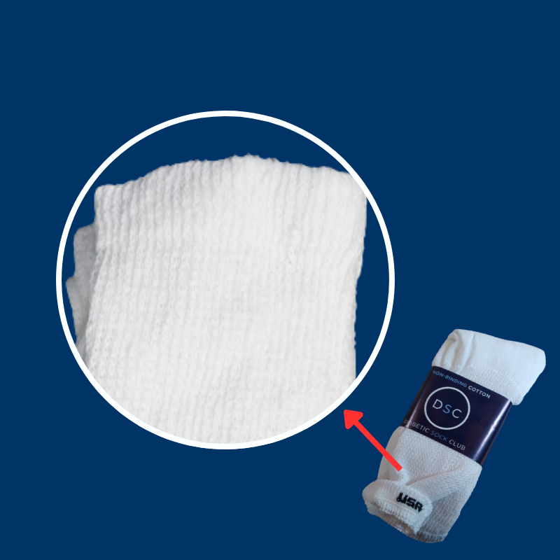Women's Diabetic Crew Socks — Made in USA product packaging