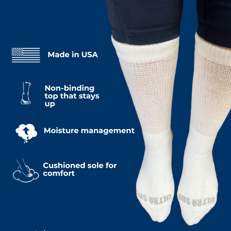 Women's Diabetic Socks — Made in USA packaging