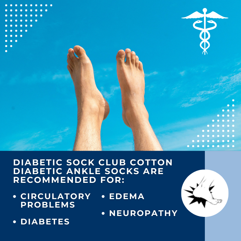 Women's Diabetic Ankle Socks — Made in USA product packaging