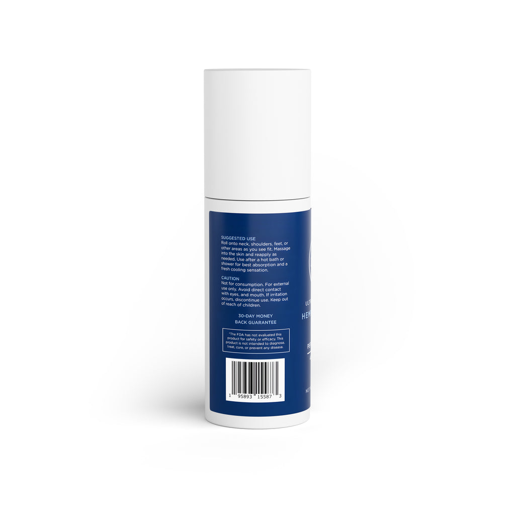 DSC Ultra Strength Pain Relief Roll On (Peppermint Hemp 4,000 MG)