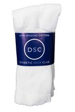 Load image into Gallery viewer, Women&#39;s Cotton Diabetic Crew Socks (6 Pair)
