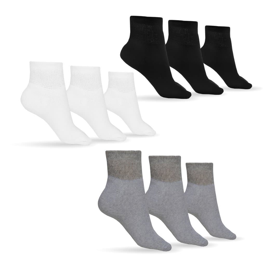 Women's Cotton Diabetic Ankle Socks (Assorted)