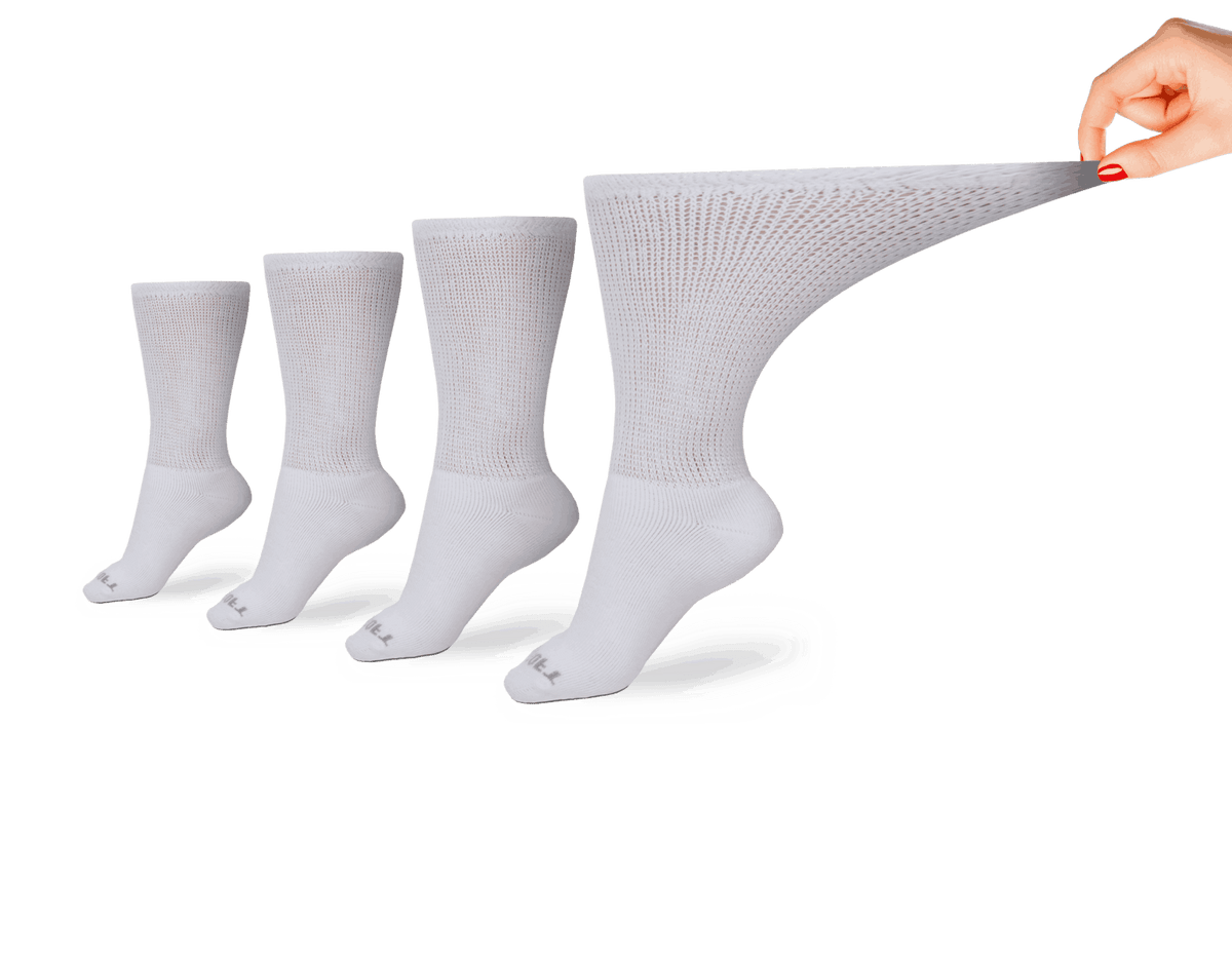 Women's Diabetic Socks — non-binding top band detail