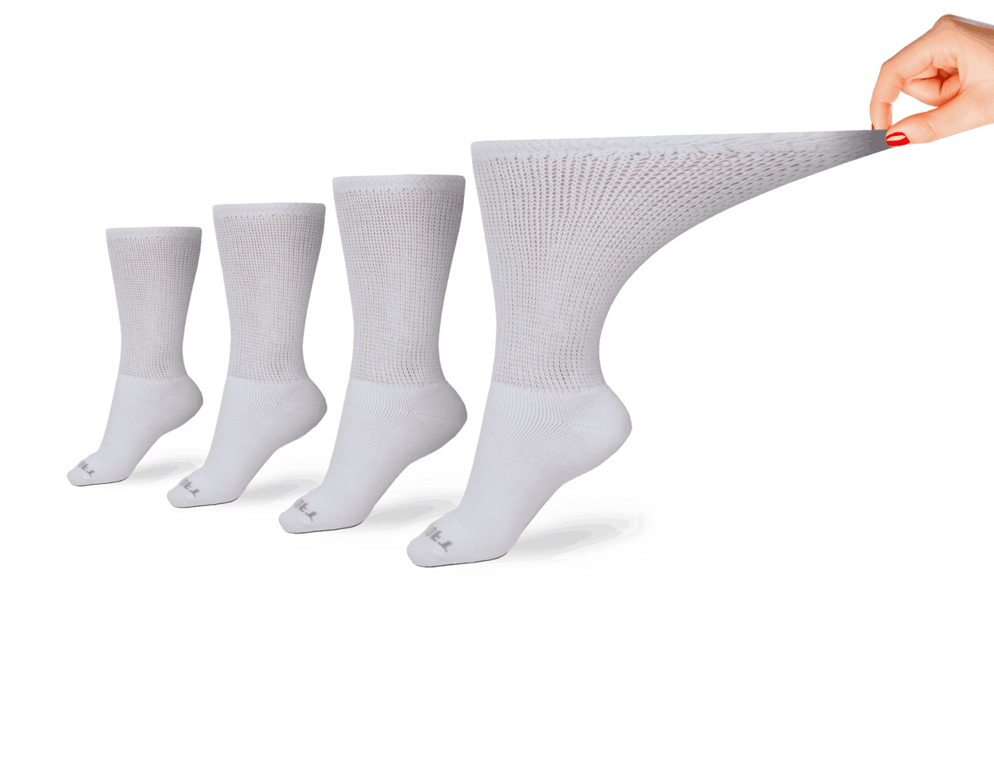 Women's Ultra-Soft Upper Calf Diabetic Socks (4 Pair)