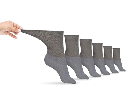 Men's Diabetic Crew Socks being worn - comfortable fit