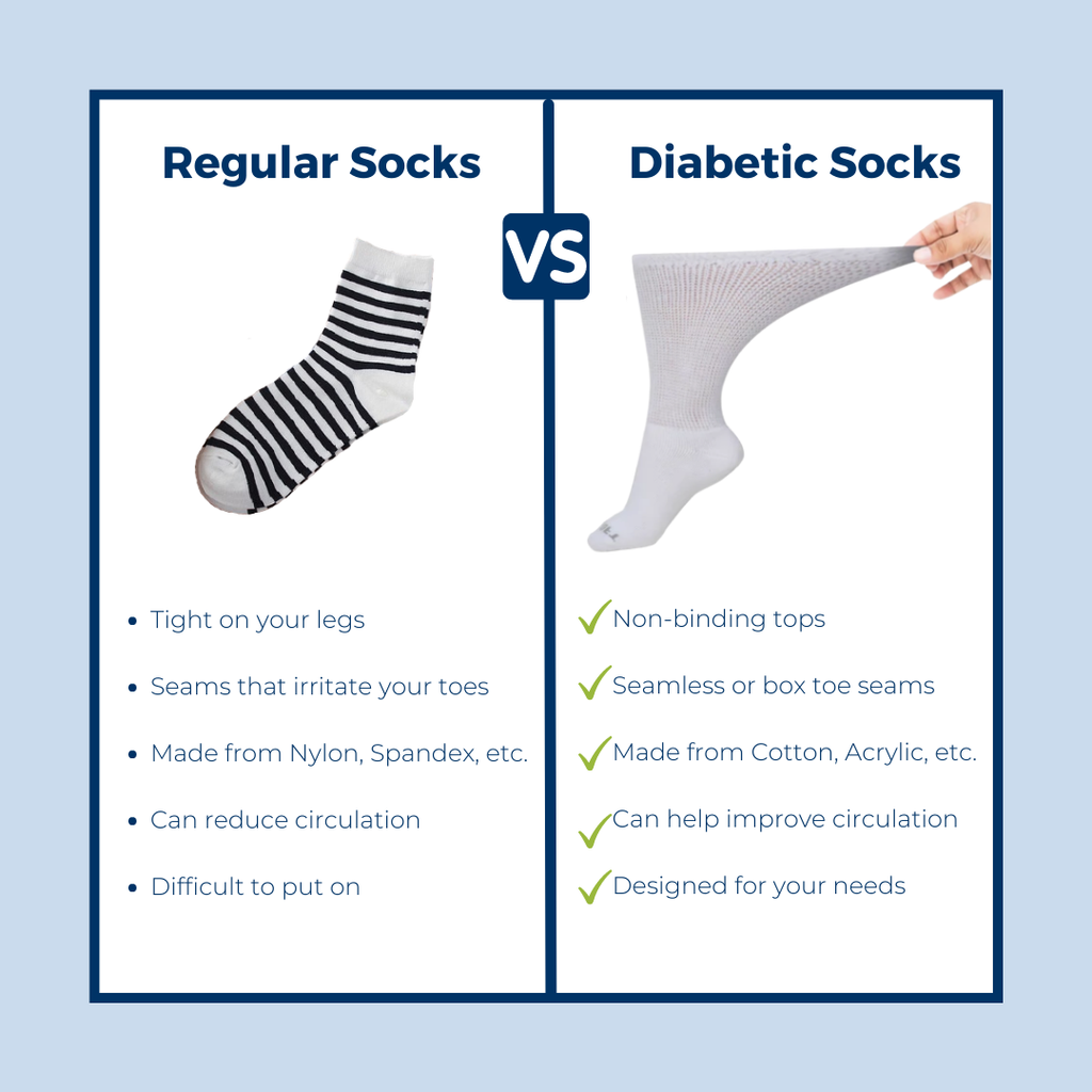 Men's Ultra-Soft Upper Calf Diabetic Socks (2 Pair)